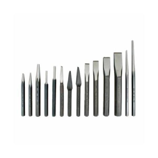 Set, Punch, &, Chisel, 14Pc, Bag,
